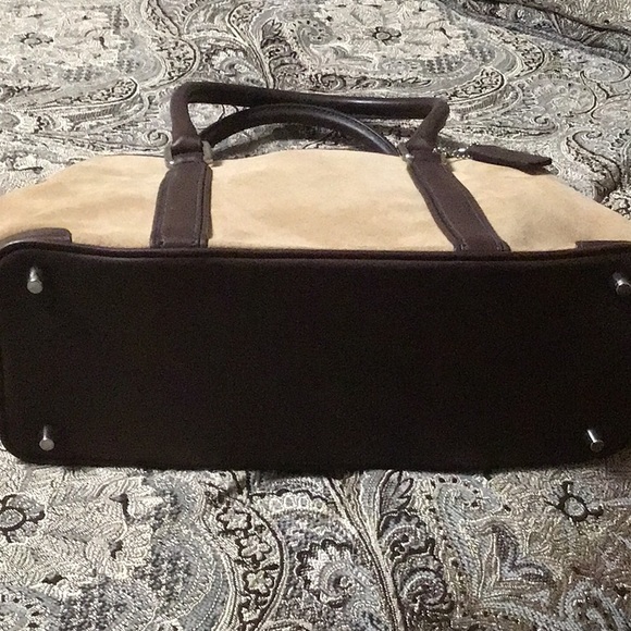✨Vintage Retired Coach Hampton✨ #7536 Suede with Leather Trim - Picture 6 of 16